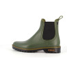 Bottine vert kaki en caoutchouc
